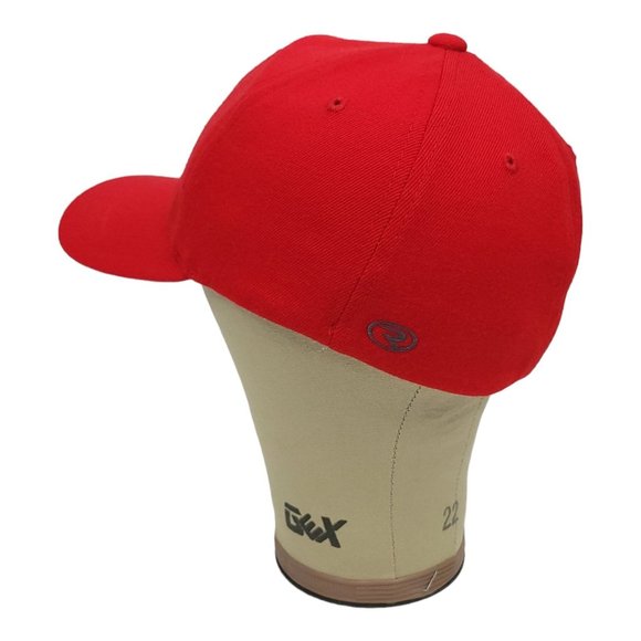 Richardson TC Monogram Initials Flex Fitted S/M Cap Trucker Baseball Hat Red - Picture 8 of 12